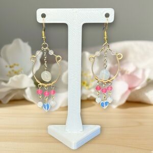 Gold Gemstone Earrings